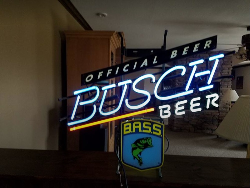 Busch Beer Bass Neon Sign